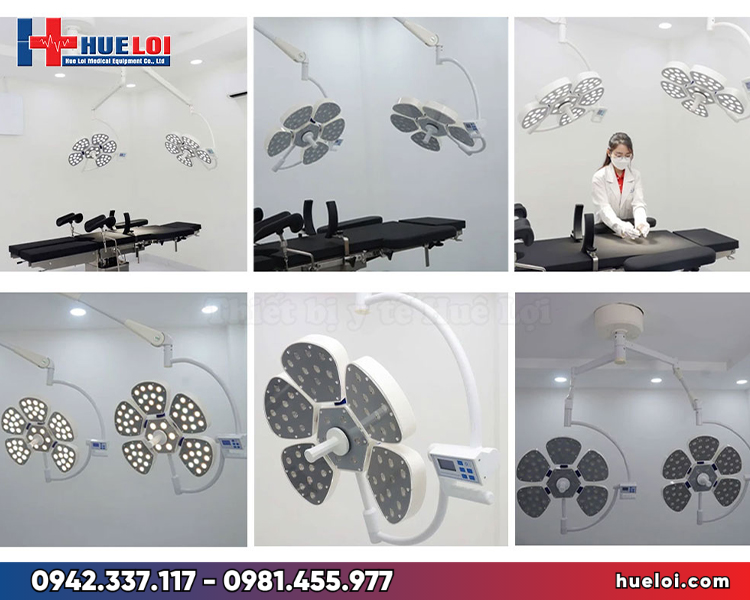 Đèn mổ treo trần 2 nhánh LED PJLED 5/5 cánh hoa — 180.000 lux